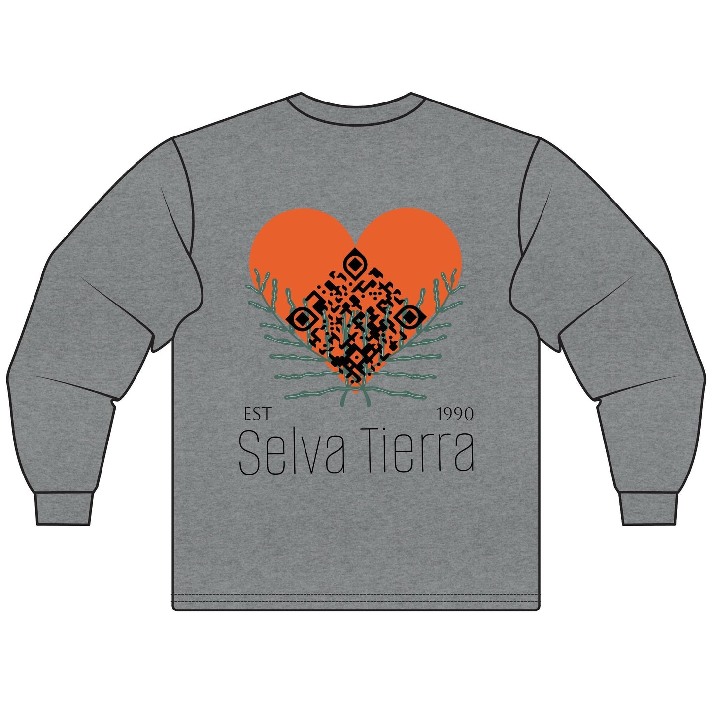 333 FIRE - Triple Triangle - Long Sleeve T-Shirt - 100% Cotton - Unisex Women's Men's Printify