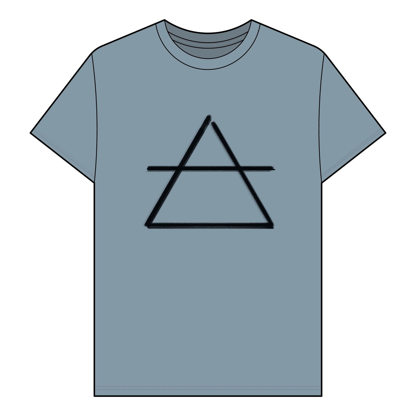 AIR - Element Symbol - Organic T-Shirt - 100% Cotton - Unisex Women's Men's