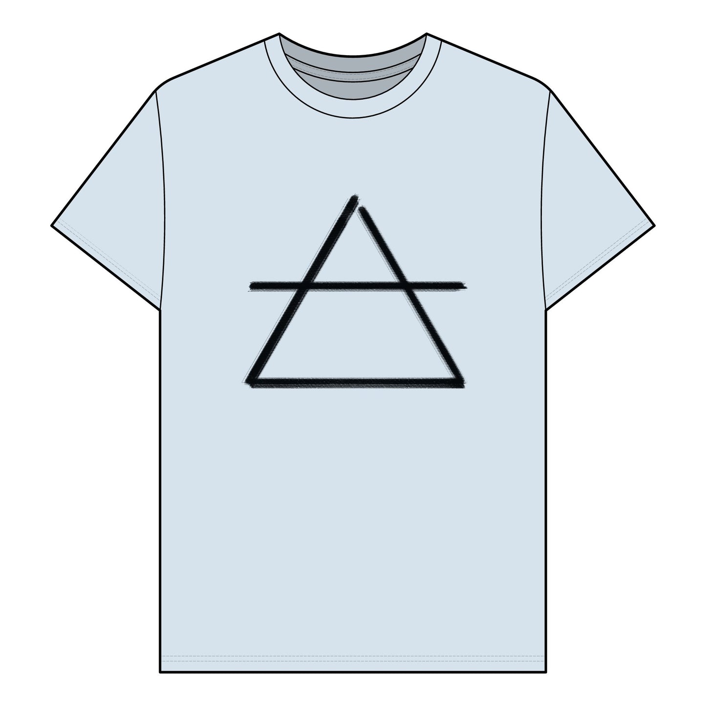 AIR - Element Symbol - Organic T-Shirt - 100% Cotton - Unisex Women's Men's