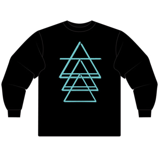 333 AIR - Element Symbol - Three Triangles - Long Sleeve T-Shirt - 100% Cotton - Unisex Women's Men's