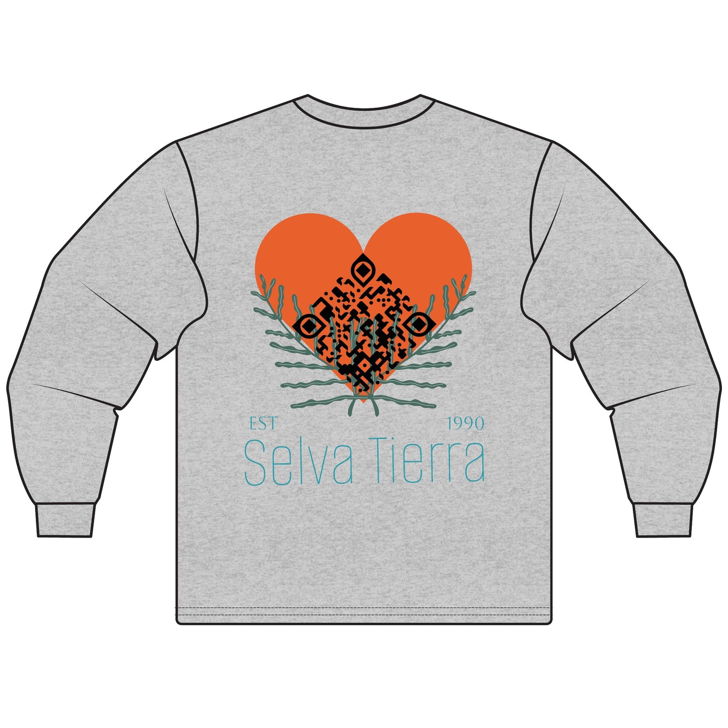 333 WATER - Triple Triangle - Long Sleeve T-Shirt - 100% Cotton - Unisex Women's Men's