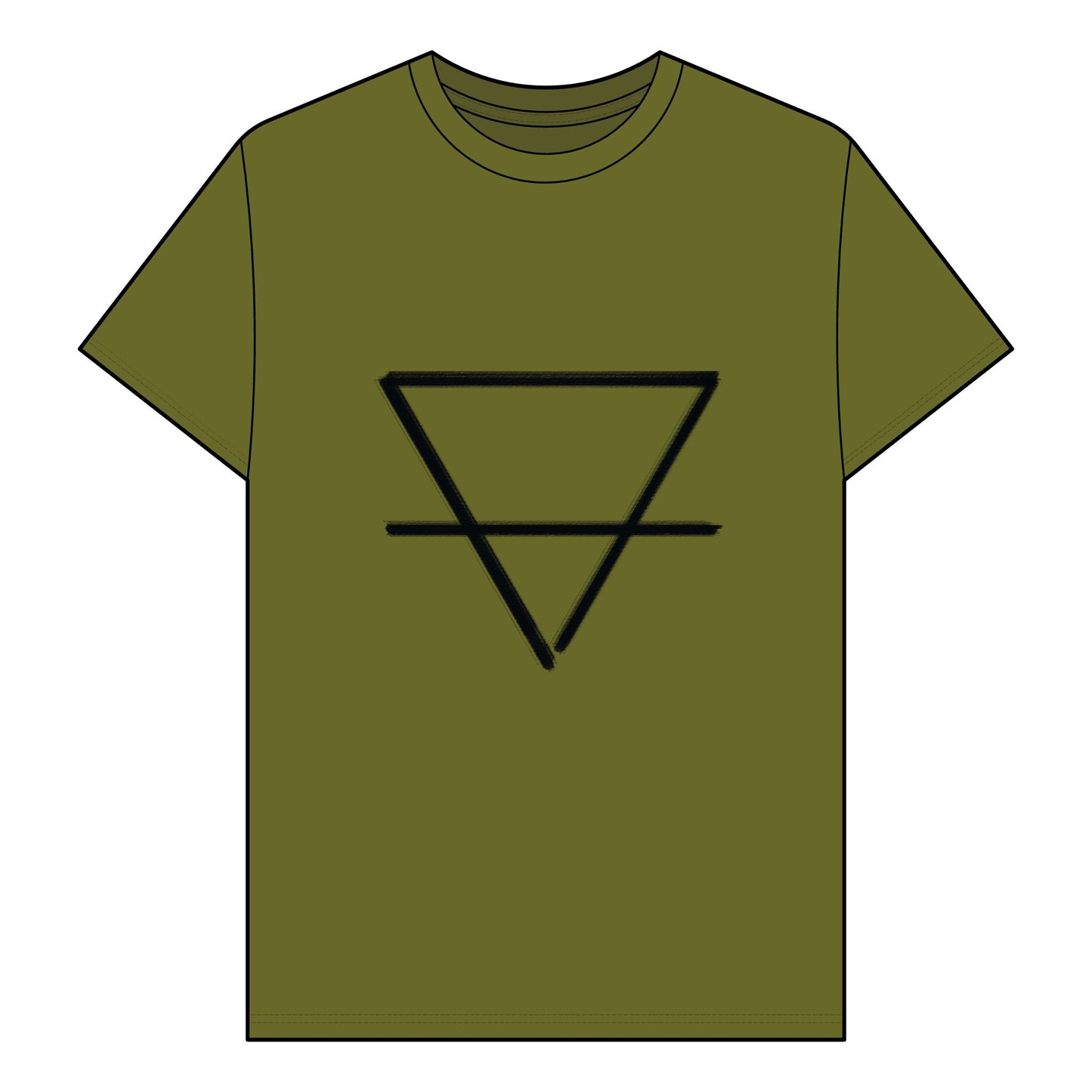 EARTH - Element Symbol - Organic T-Shirt - 100% Cotton- Unisex Women's Men's