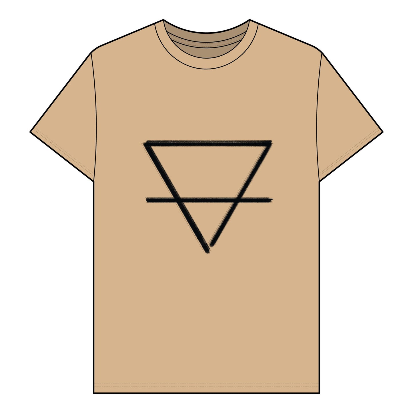 EARTH - Element Symbol - Organic T-Shirt - 100% Cotton- Unisex Women's Men's