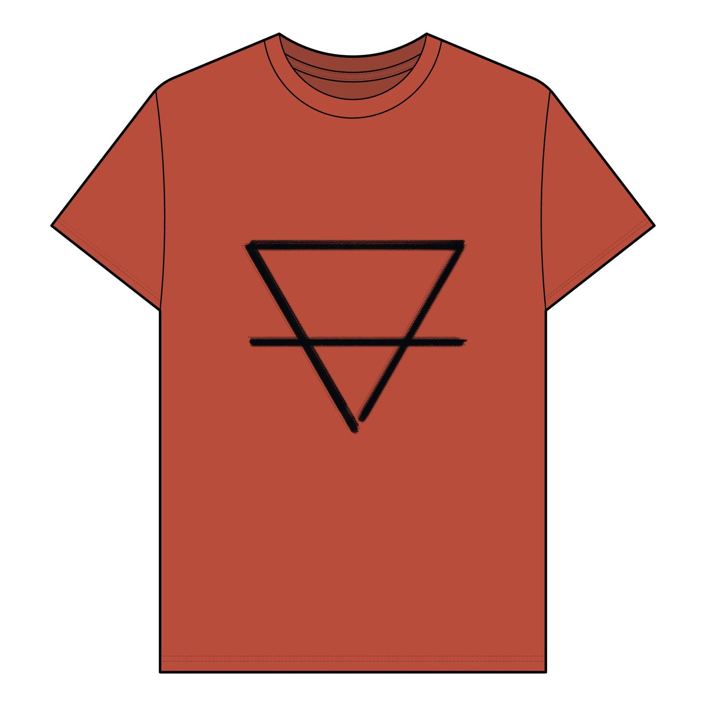 EARTH - Element Symbol - Organic T-Shirt - 100% Cotton- Unisex Women's Men's
