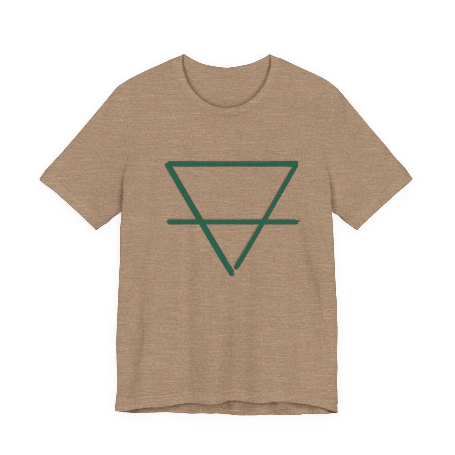 EARTH - Element Symbol - Organic T-Shirt - 100% Cotton- Unisex Women's & Men's - Selva Tierra Art