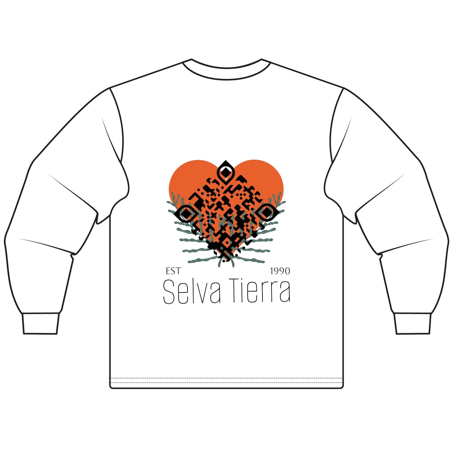 Nature-Inspired Unisex Long Sleeve T-Shirt - Selva Tierra Design Printify