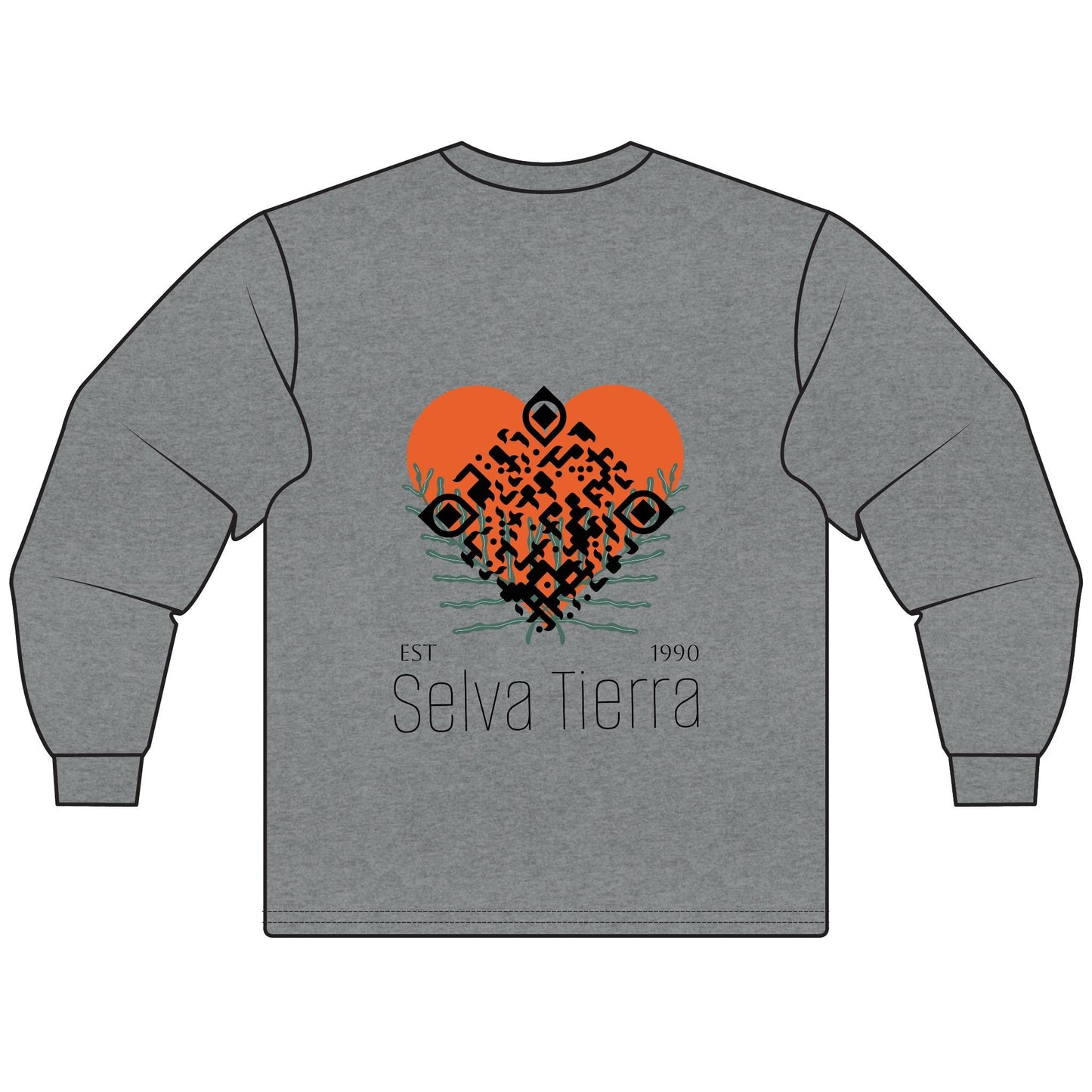 Nature-Inspired Unisex Long Sleeve T-Shirt - Selva Tierra Design Printify