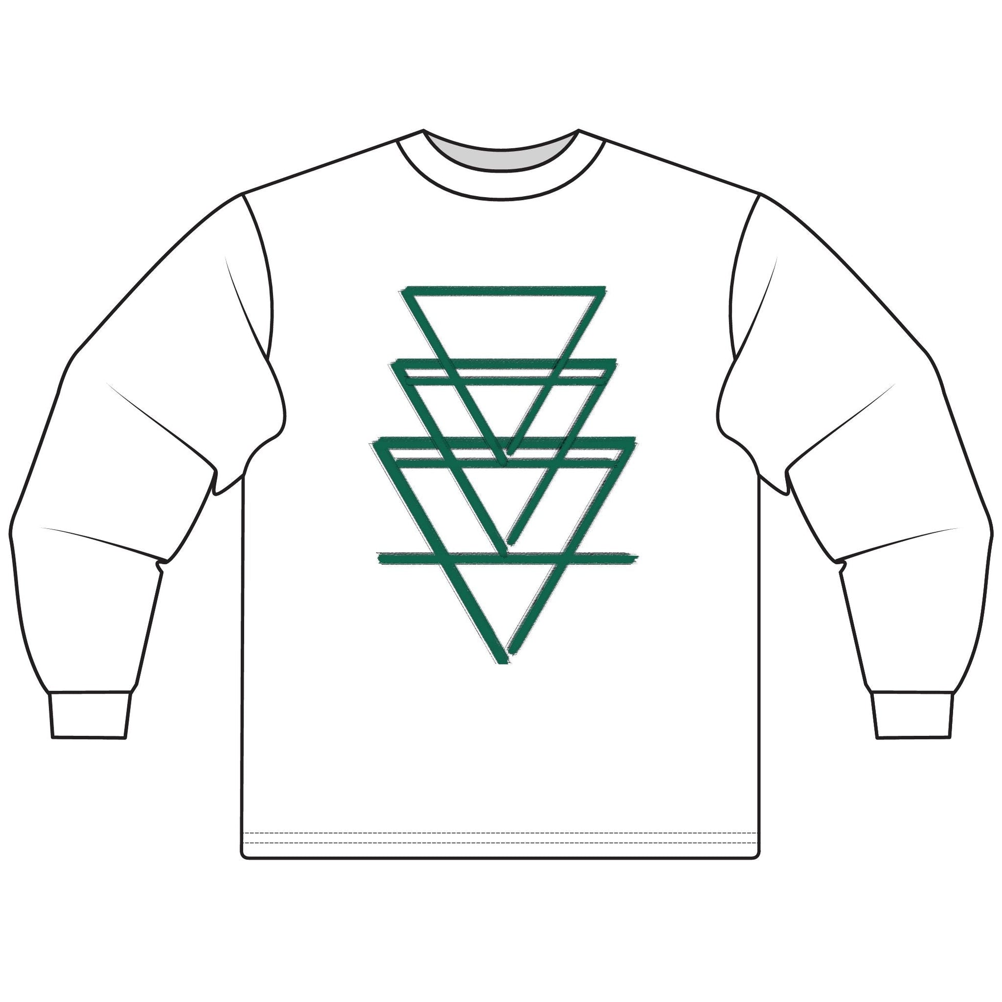 Tripple EARTH Nature-Inspired Unisex Long Sleeve T-Shirt - Selva Tierra Design Printify