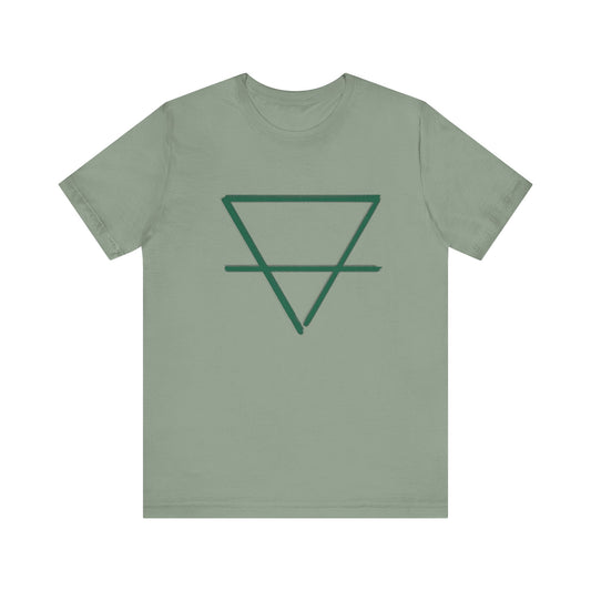 EARTH - Element Symbol - Organic T-Shirt - 100% Cotton- Unisex Women's & Men's - Selva Tierra Art