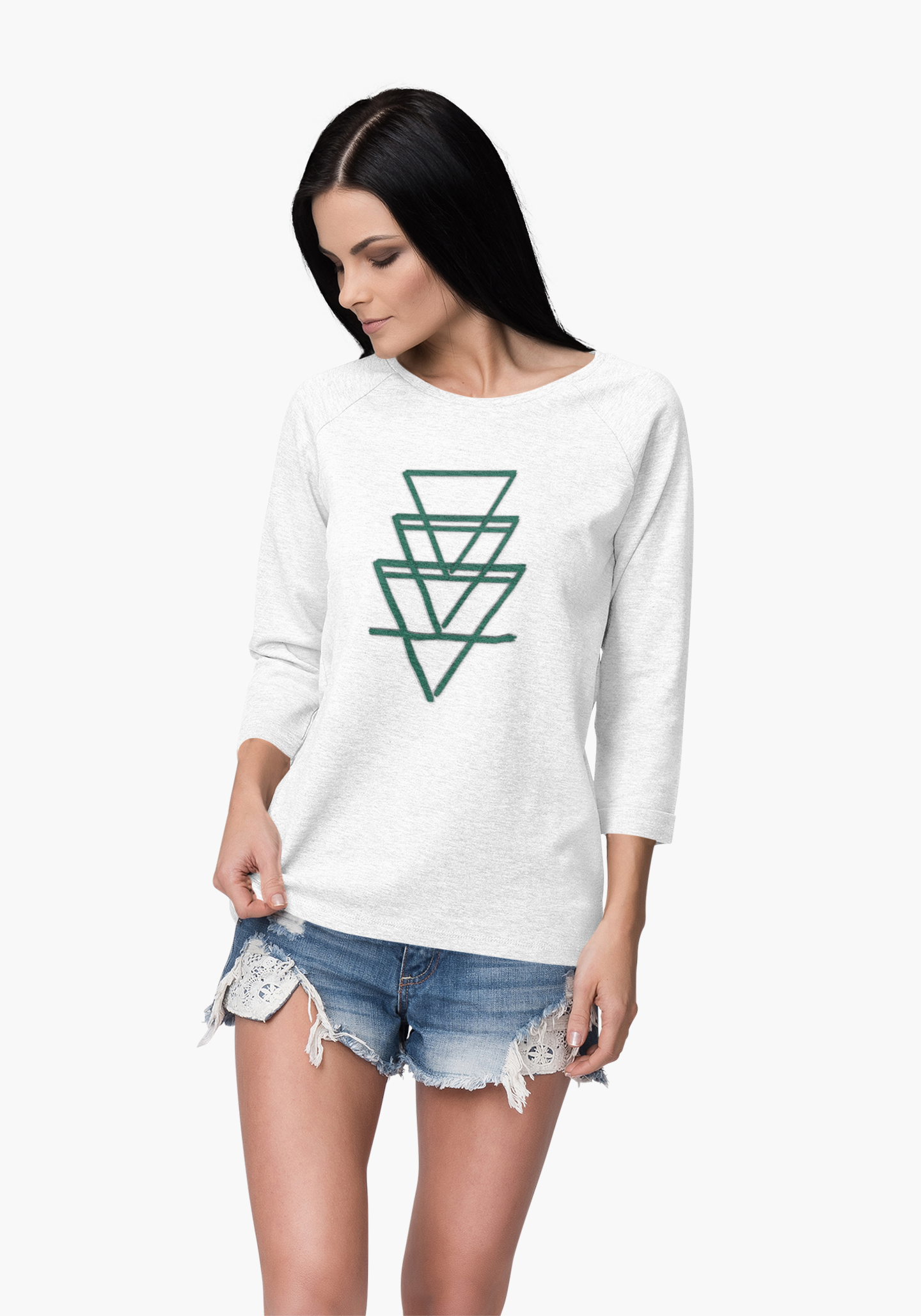 Tripple EARTH Nature-Inspired Unisex Long Sleeve T-Shirt - Selva Tierra Design Printify