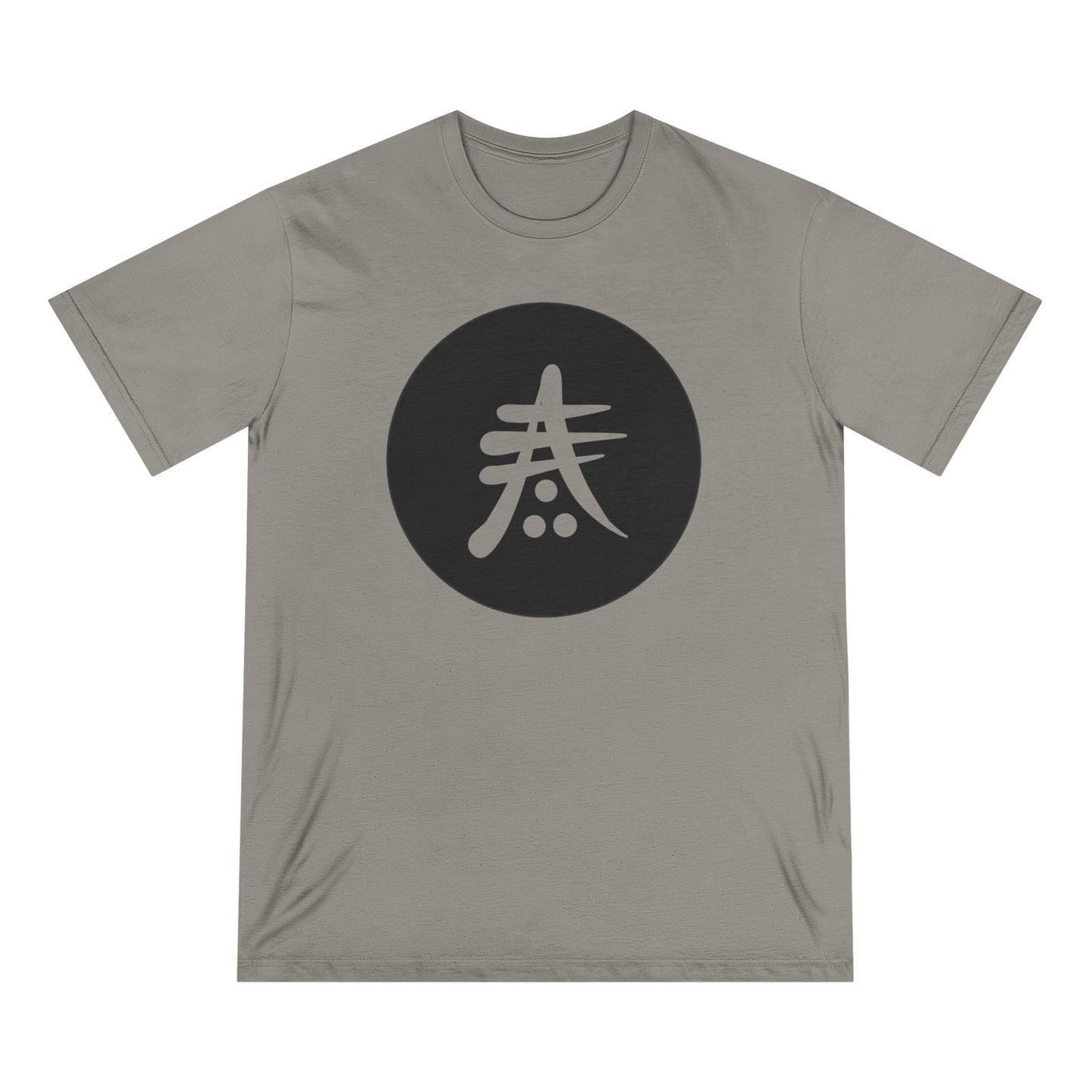 Minimalist Organic Tee with Symbol Design - Eco-Friendly Fashion