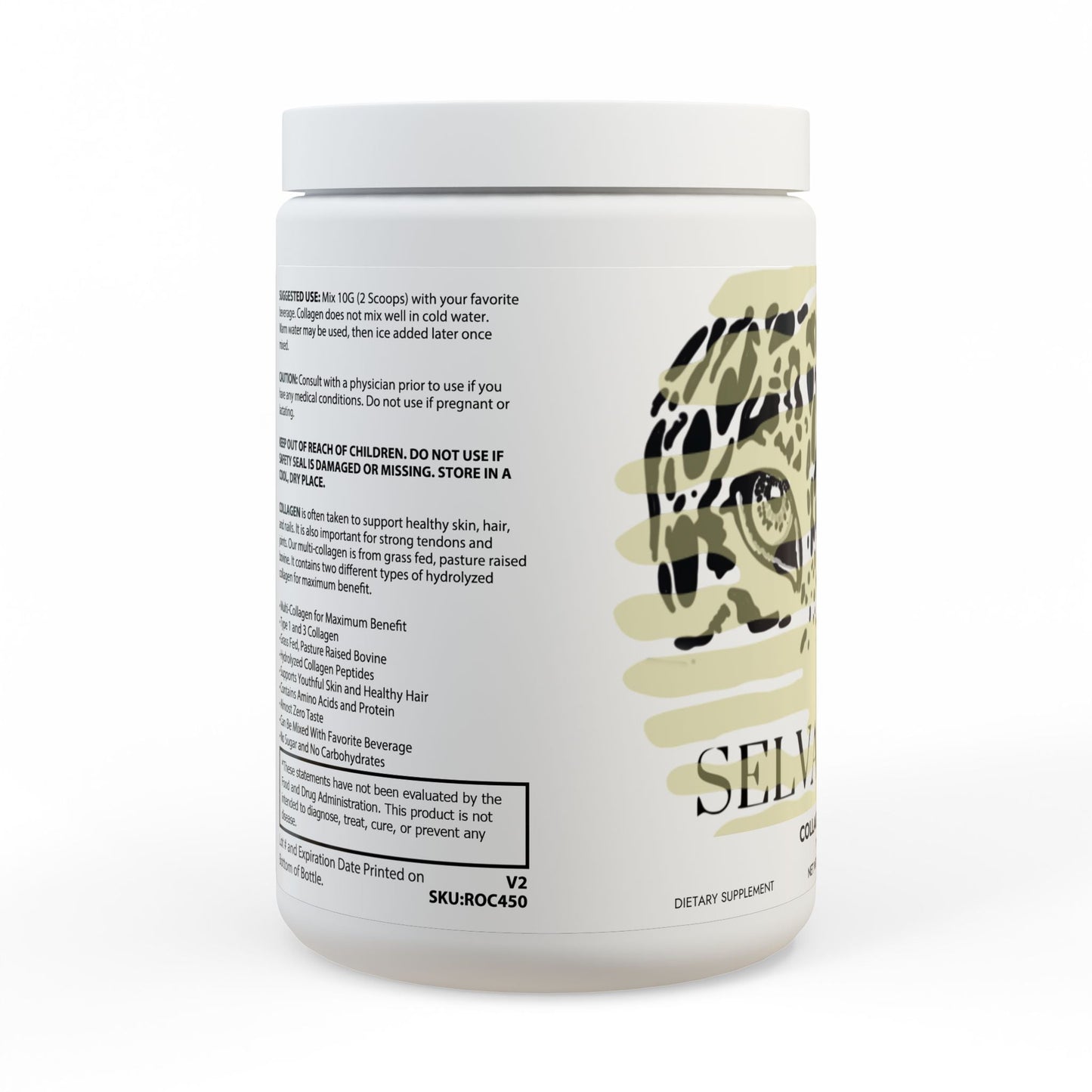 Collagen Peptides Type I & III Supplement (350g, 12.3oz) Printify