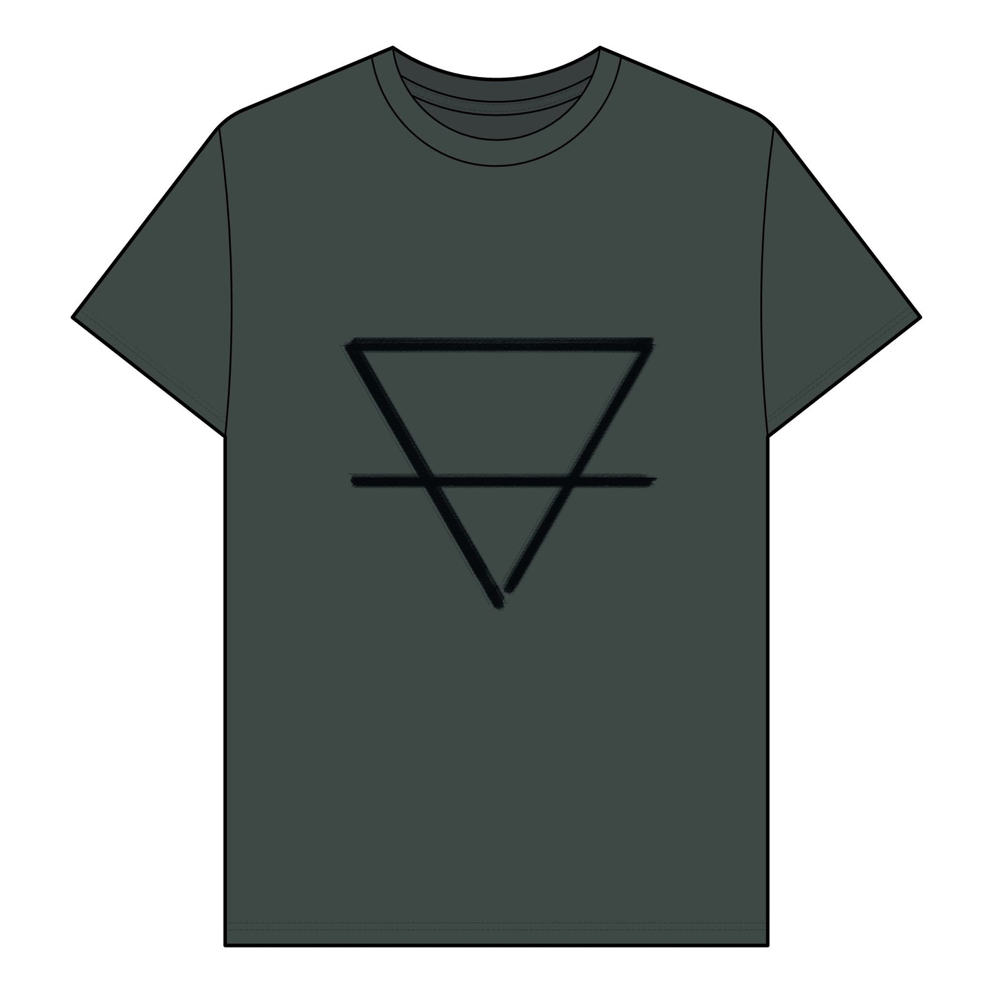 EARTH - Element Symbol - Organic T-Shirt - 100% Cotton- Unisex Women's Men's