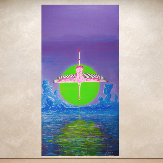 Flamingo Limon - Selva Tierra Art