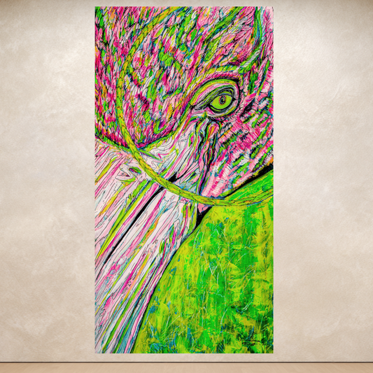 Neon Flamingo - Selva Tierra Art