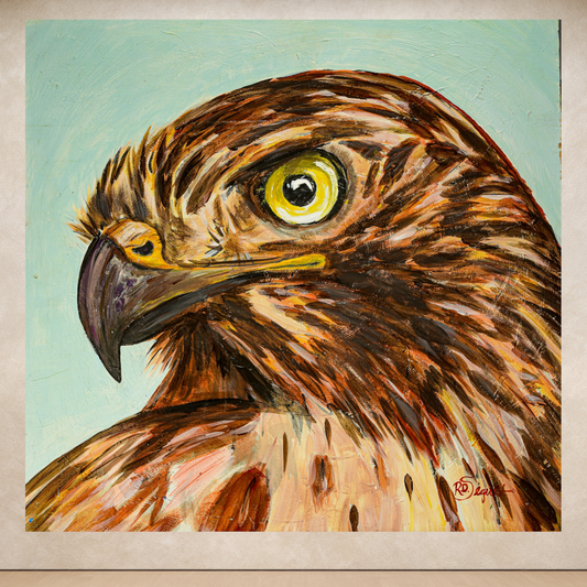 Red-Tail Hawk - Selva Tierra Art