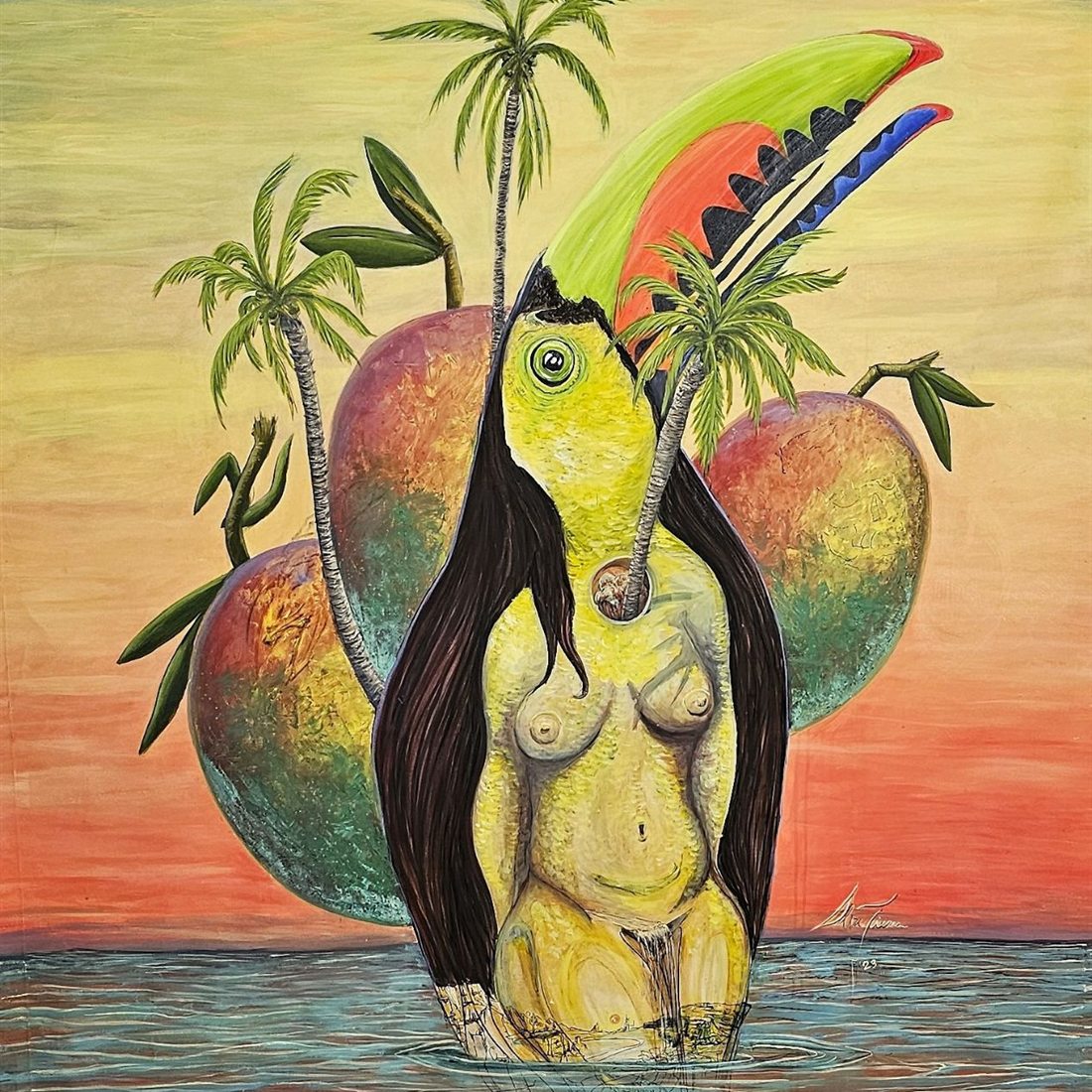 Pachamama Toucana, an original painting by RoyDan Segura